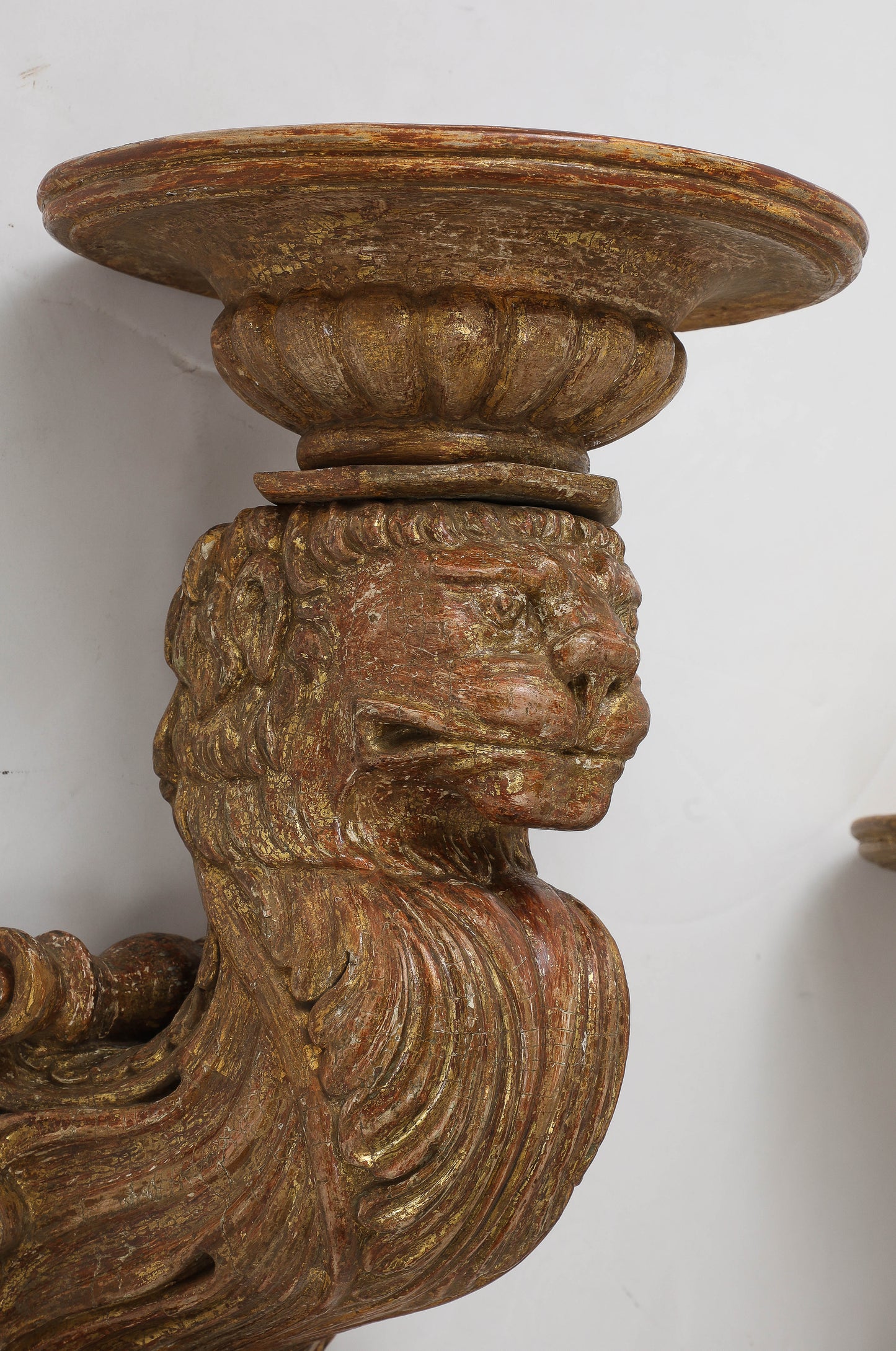A RARE AND UNUSUAL PAIR OF BRACKETS,  circa 1830