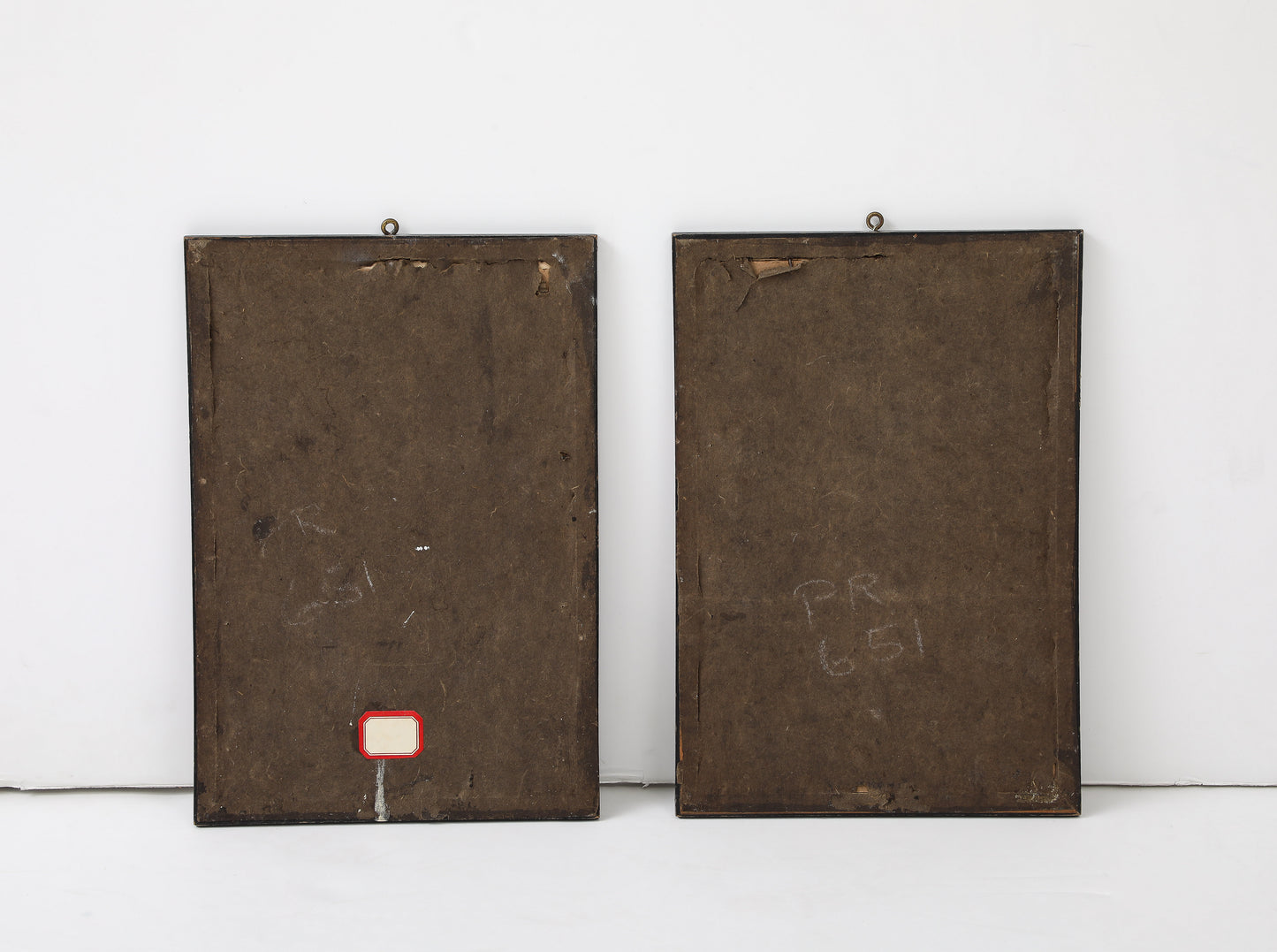 Pair of 19th Century Chinese Gouache Court Scenes