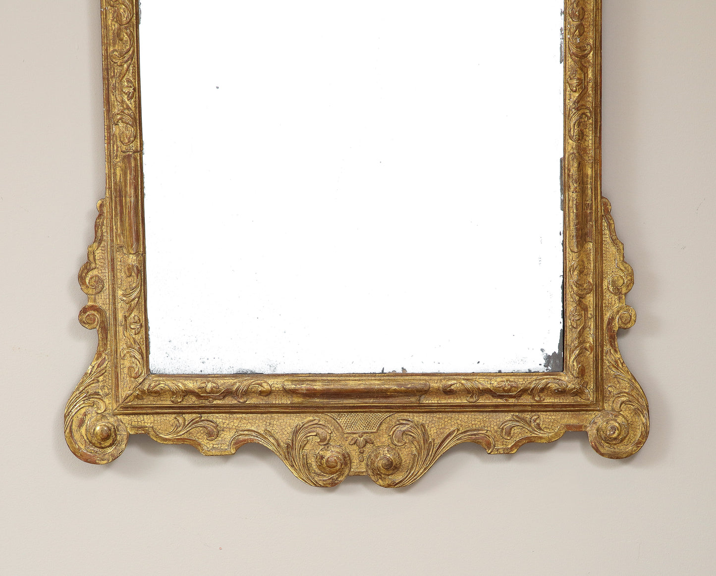 George II Carved Gesso Mirror