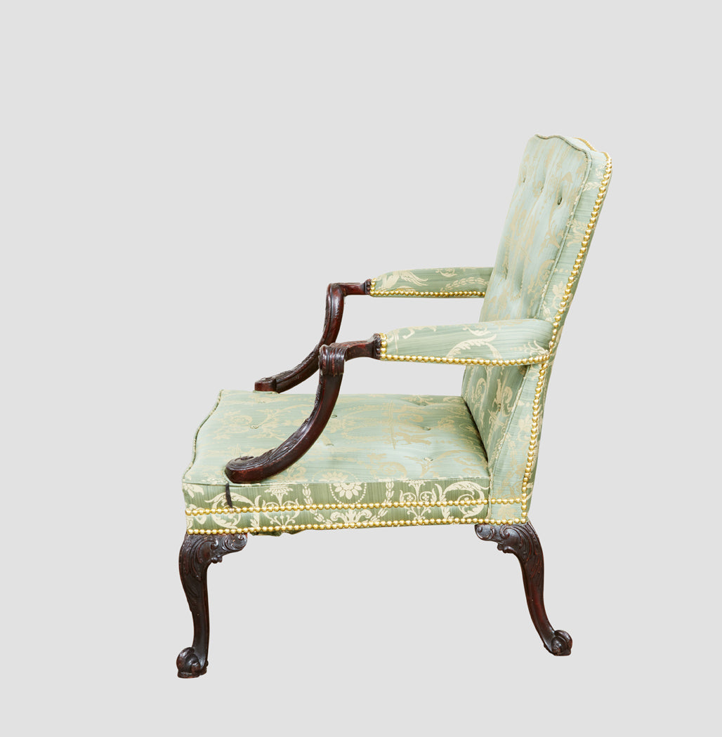Mahogany Gainsborough Open Armchair