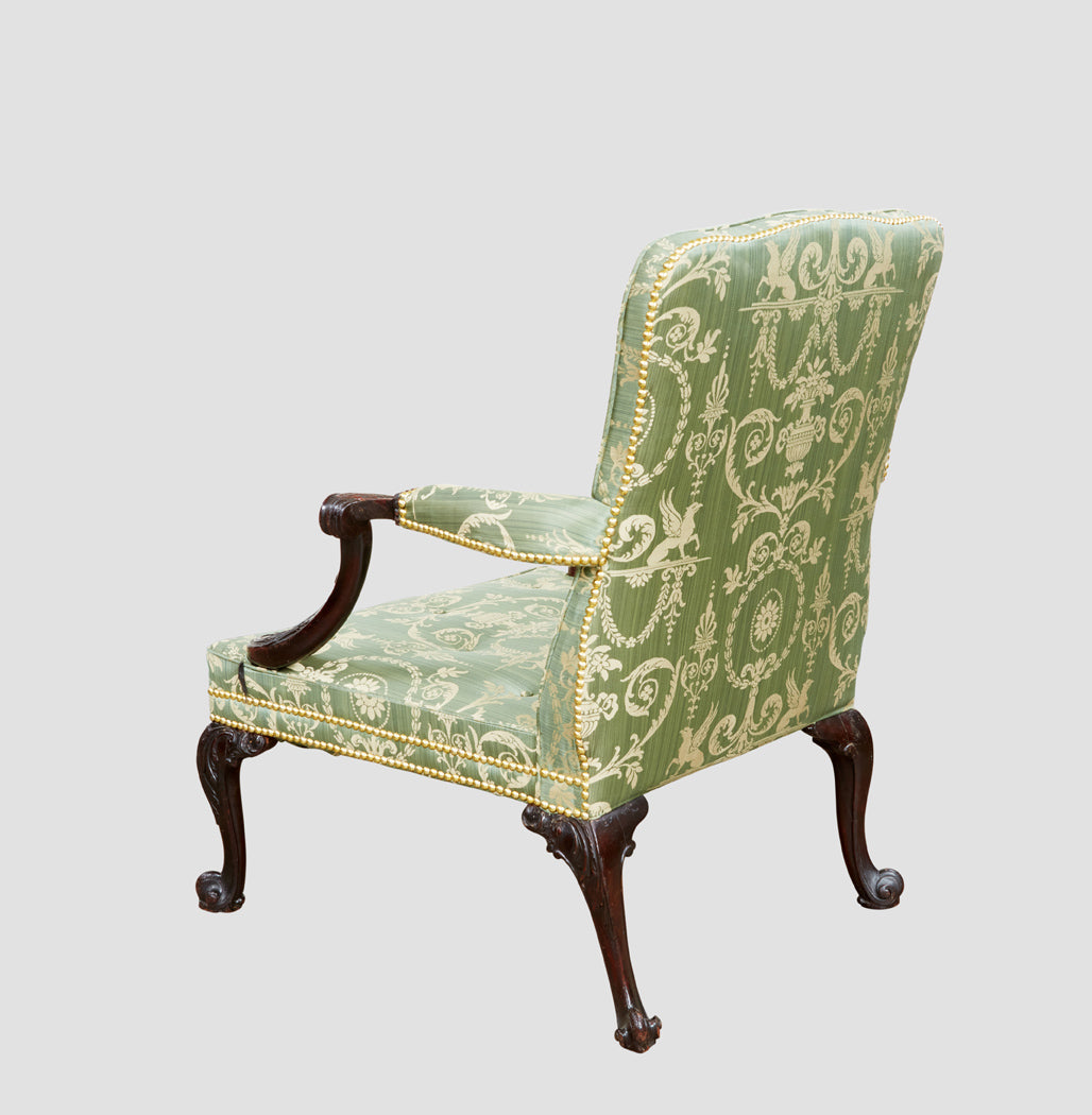 Mahogany Gainsborough Open Armchair