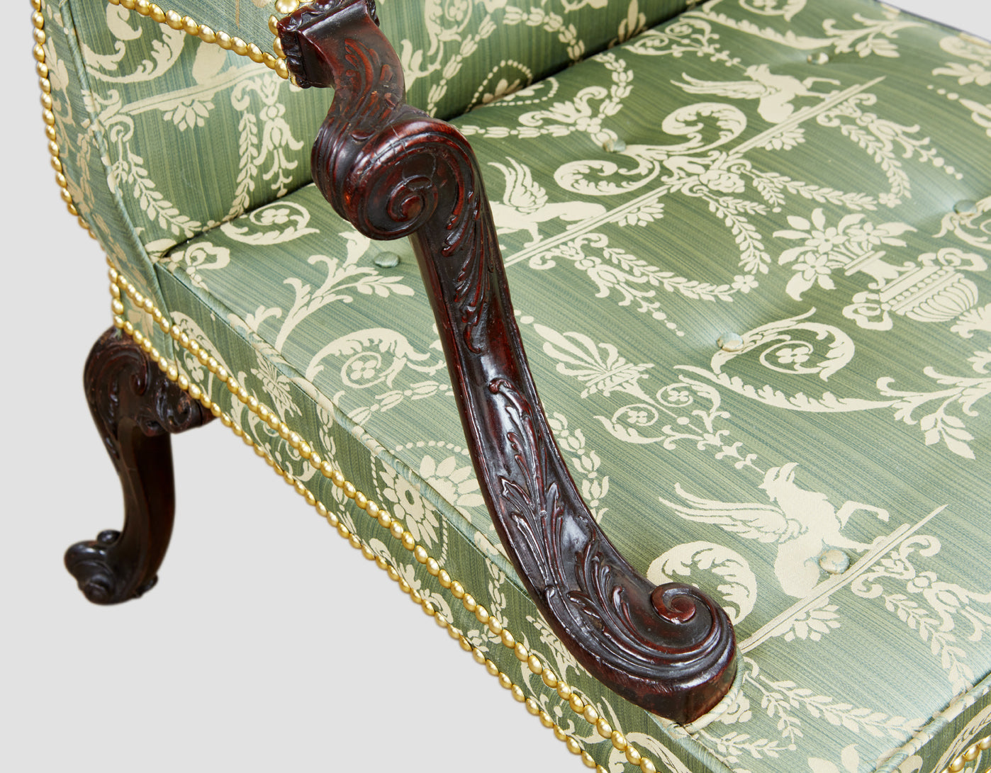 Mahogany Gainsborough Open Armchair