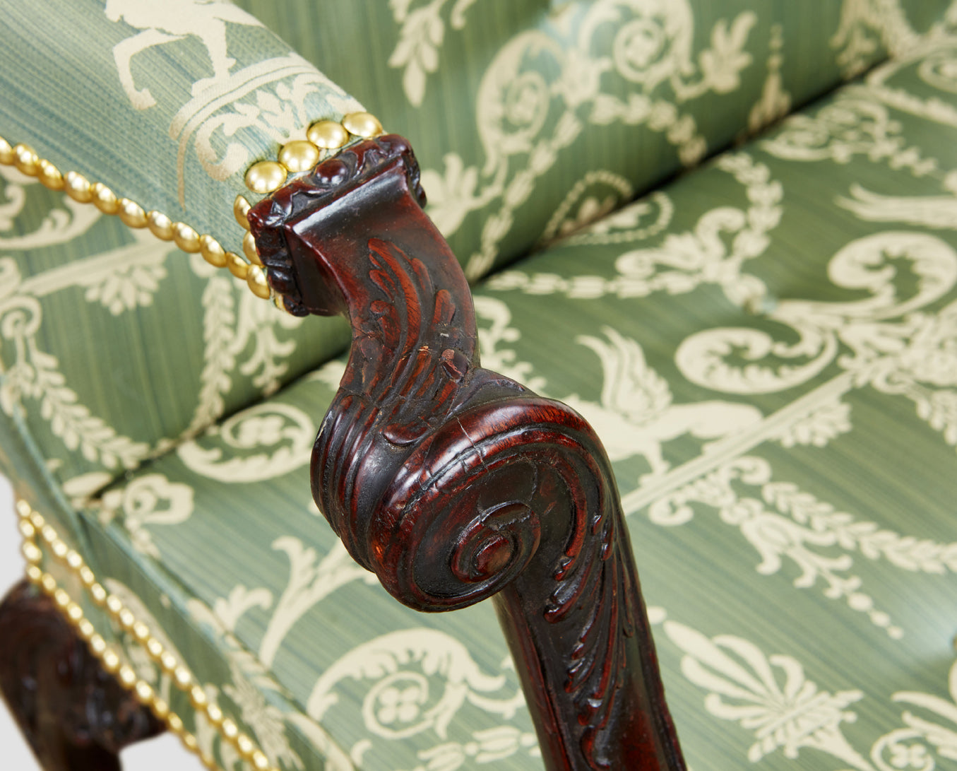 Mahogany Gainsborough Open Armchair