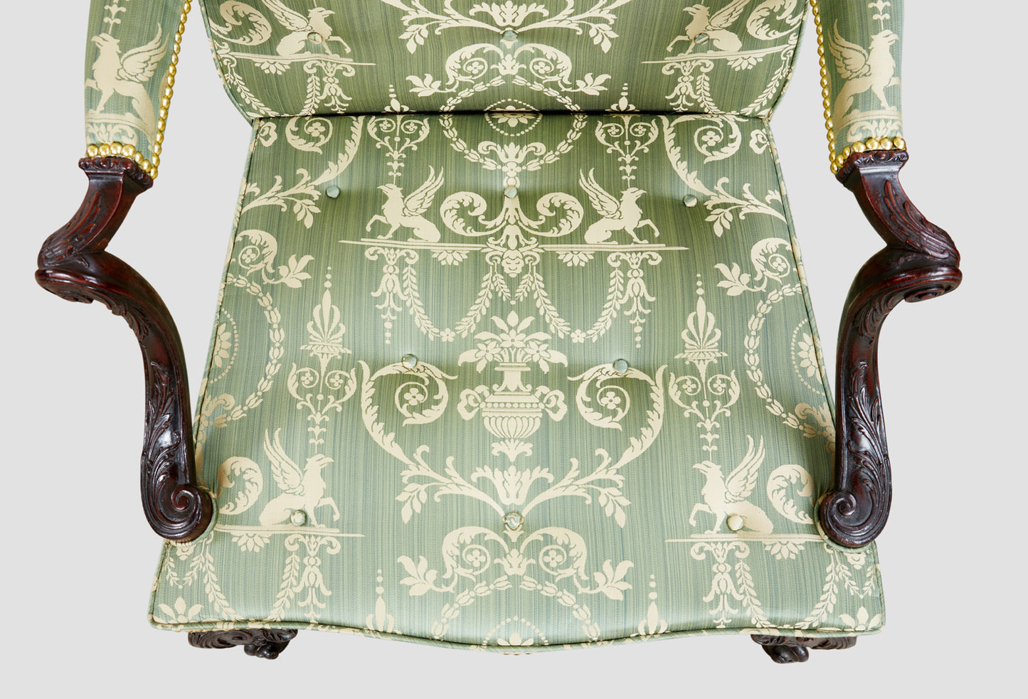 Mahogany Gainsborough Open Armchair