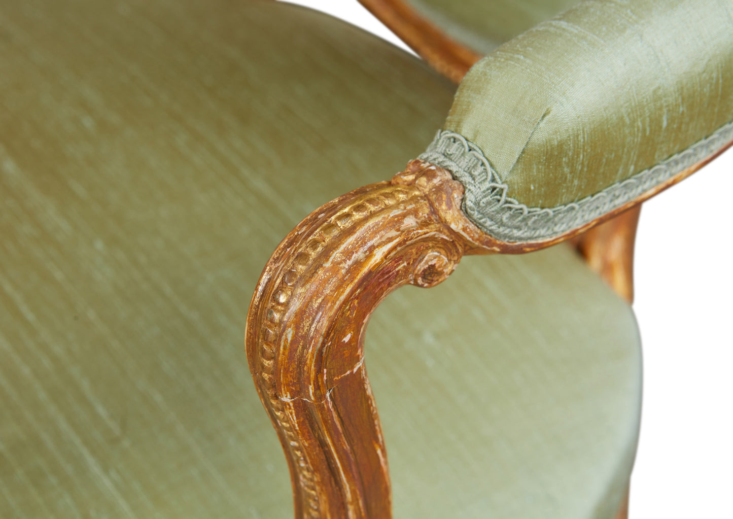 Pair of Gilded Open Armchairs Attributed to Thomas Chippendale, c. 1780