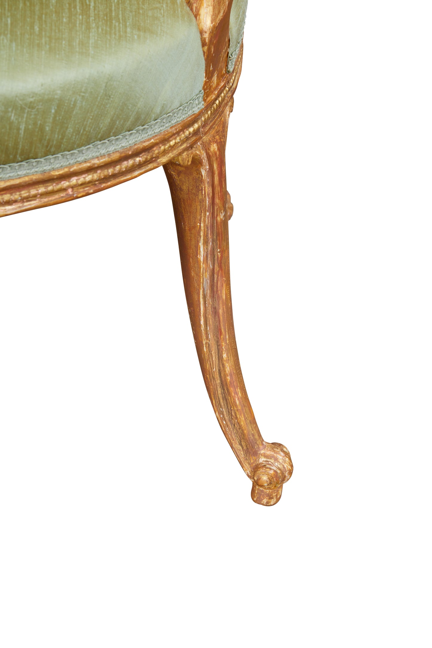 Pair of Gilded Open Armchairs Attributed to Thomas Chippendale, c. 1780