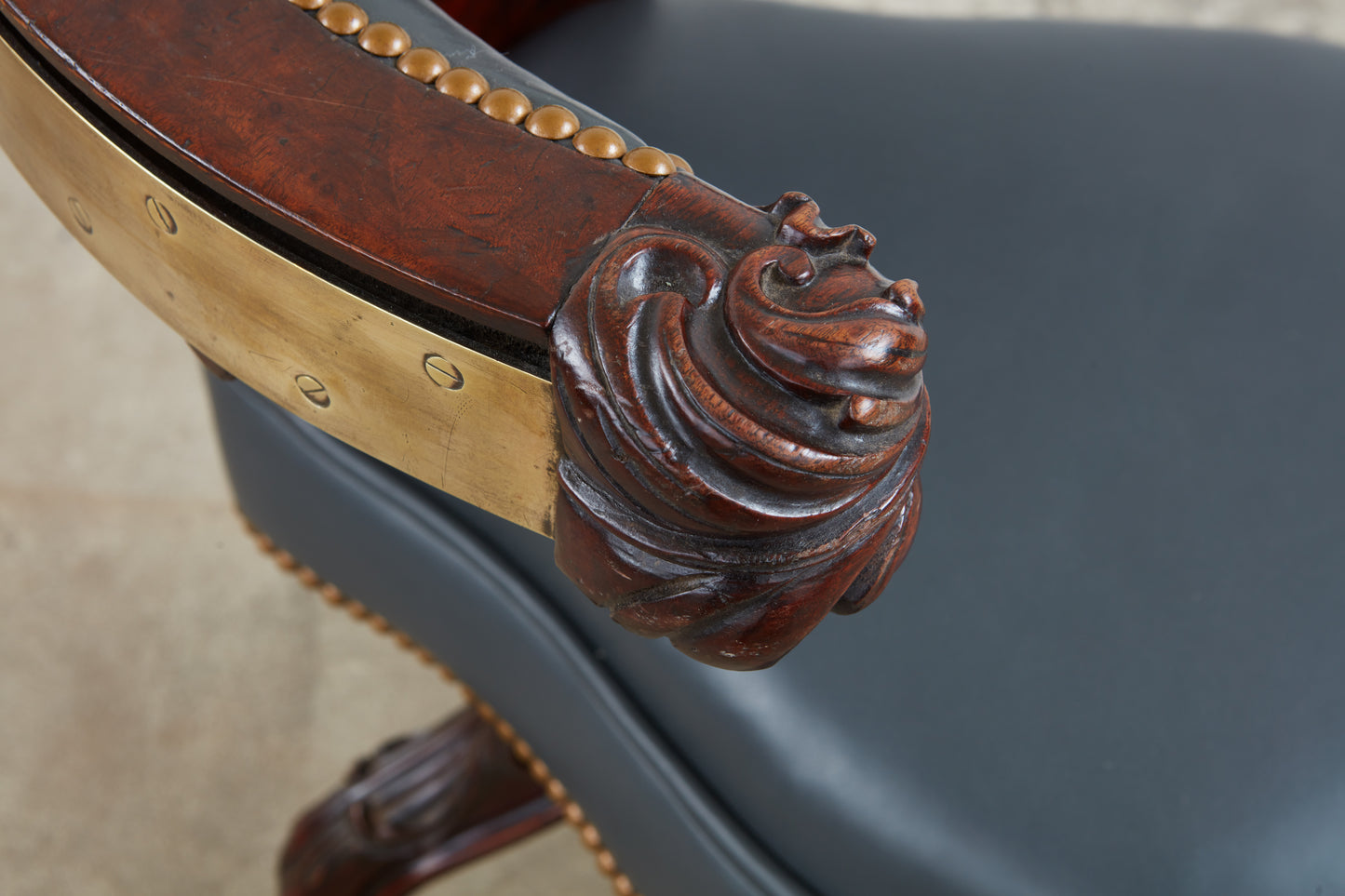 Mahogany Swivel Reading Chair c. 1755
