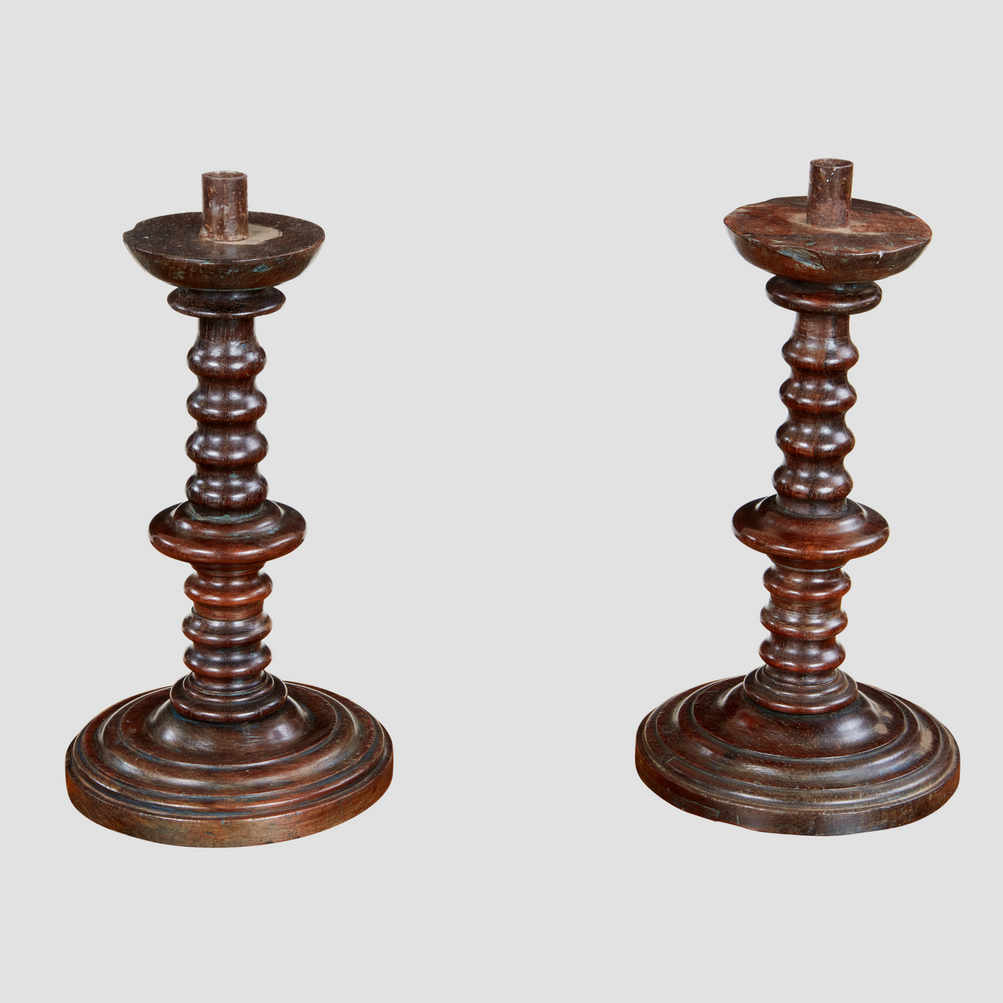 Lignum vitae Candlesticks c. 1670
