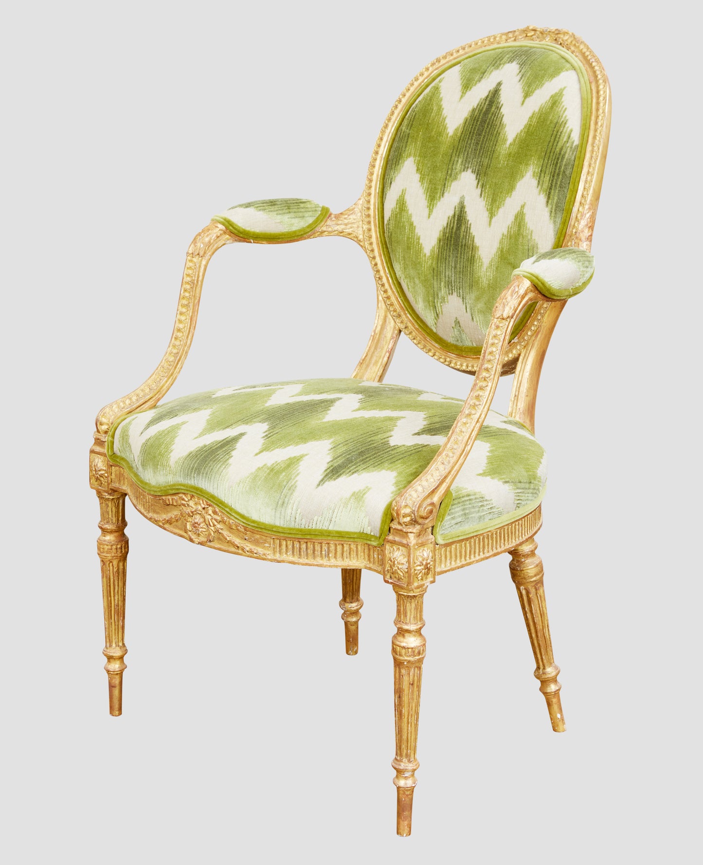 Linnell Carved Giltwood Armchair