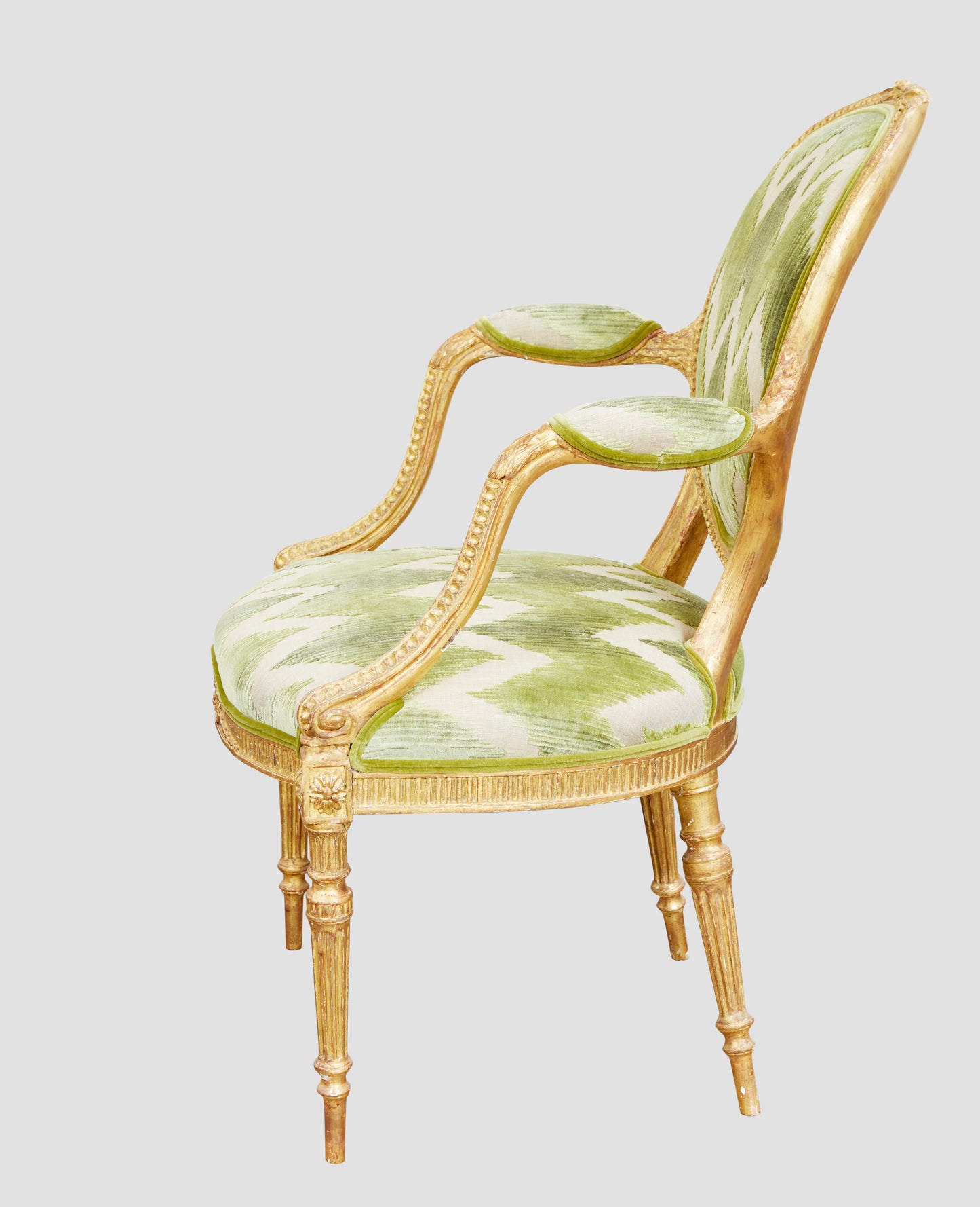 Linnell Carved Giltwood Armchair