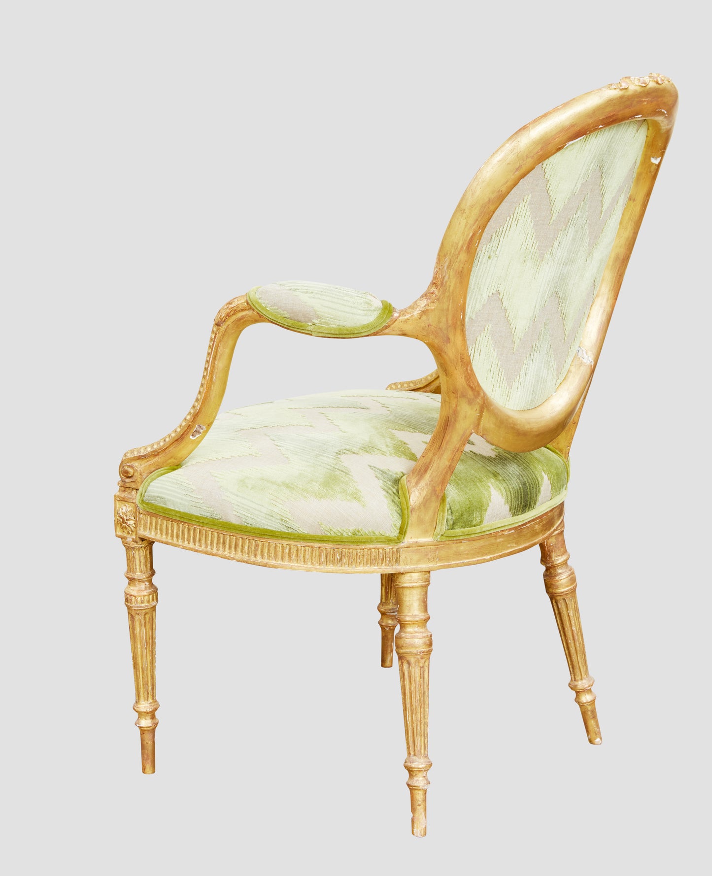 Linnell Carved Giltwood Armchair