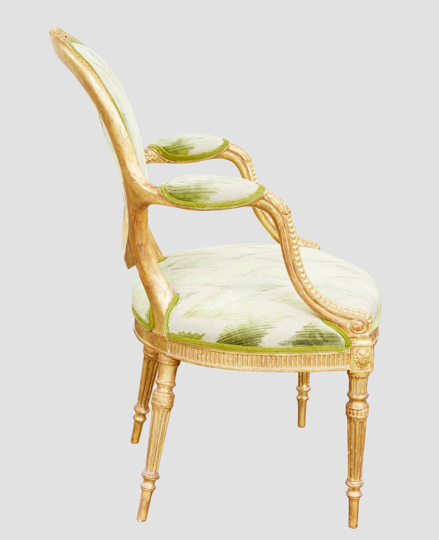 Linnell Carved Giltwood Armchair