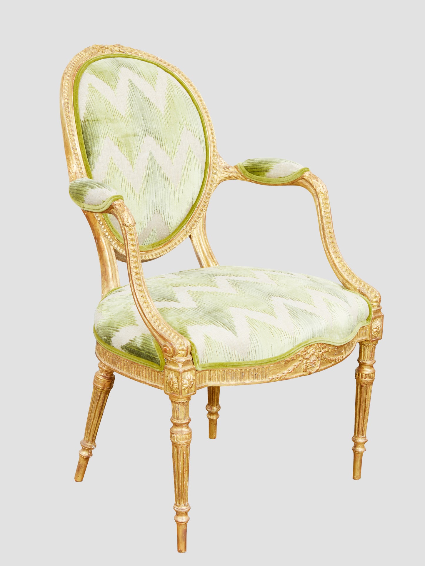 Linnell Carved Giltwood Armchair