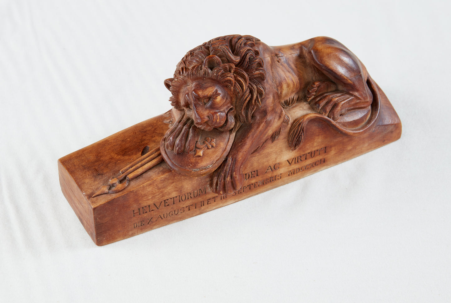 Carved Lion After Tribute to Swiss Guards