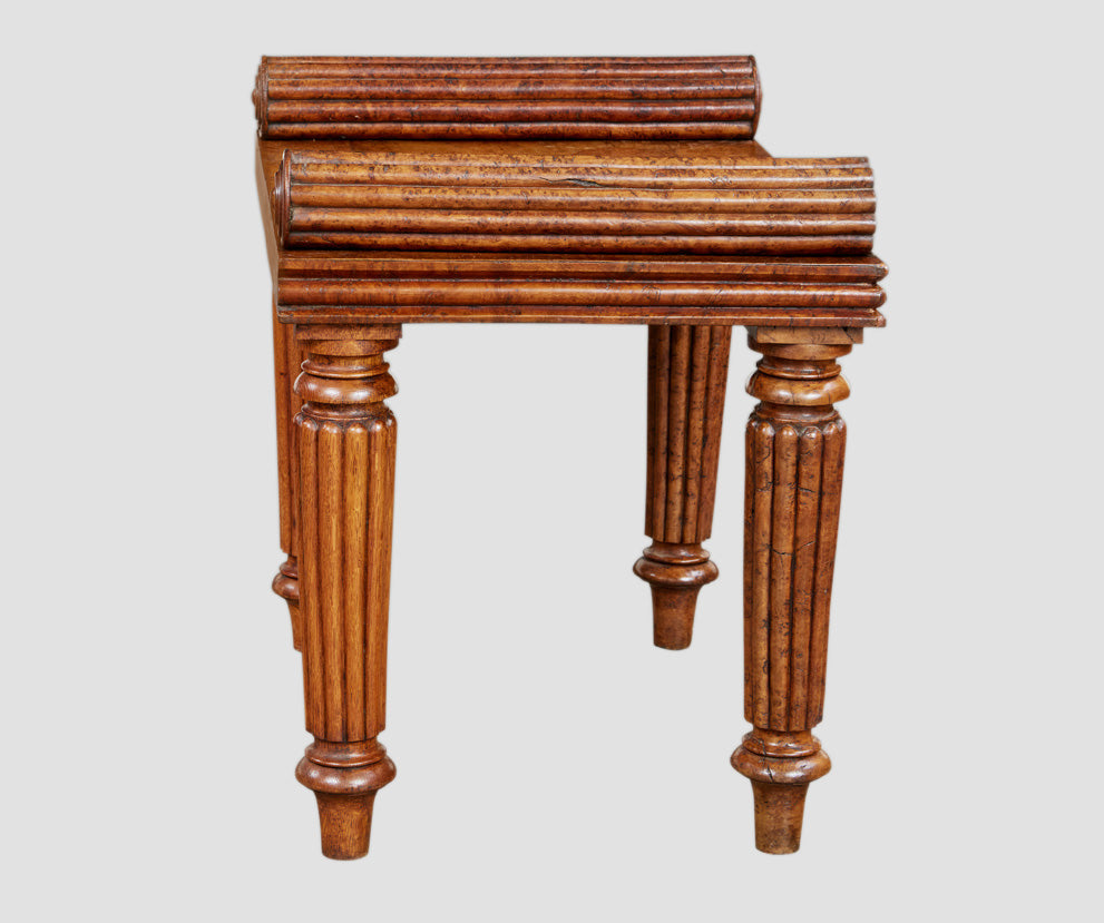 William IV Burr Oak Stool circa 1835
