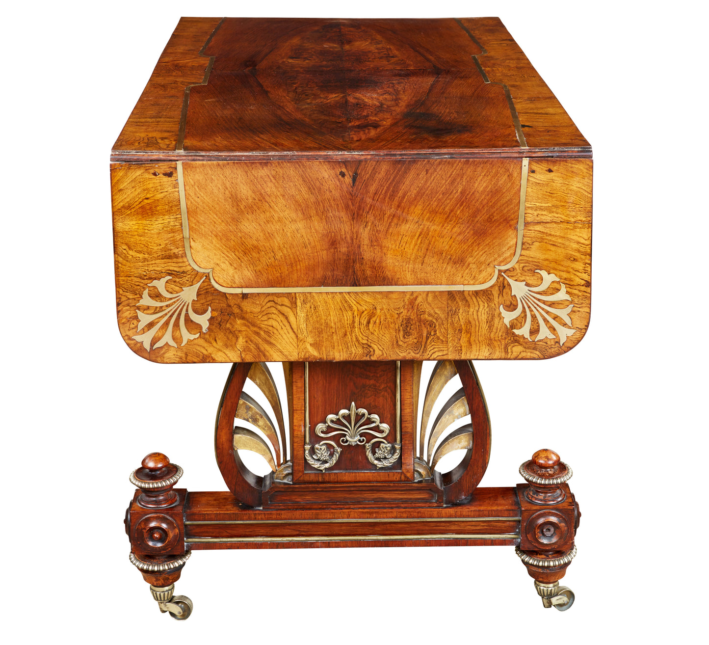 George Bullock Style Sofa Table of Rosewood and Oak, c. 1830