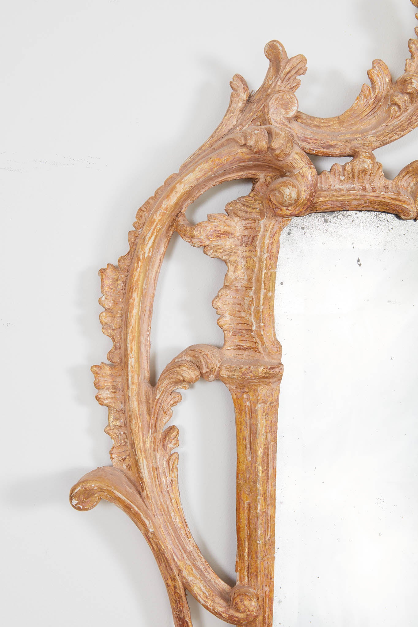 Tall Rococo Giltwood Pier Mirror