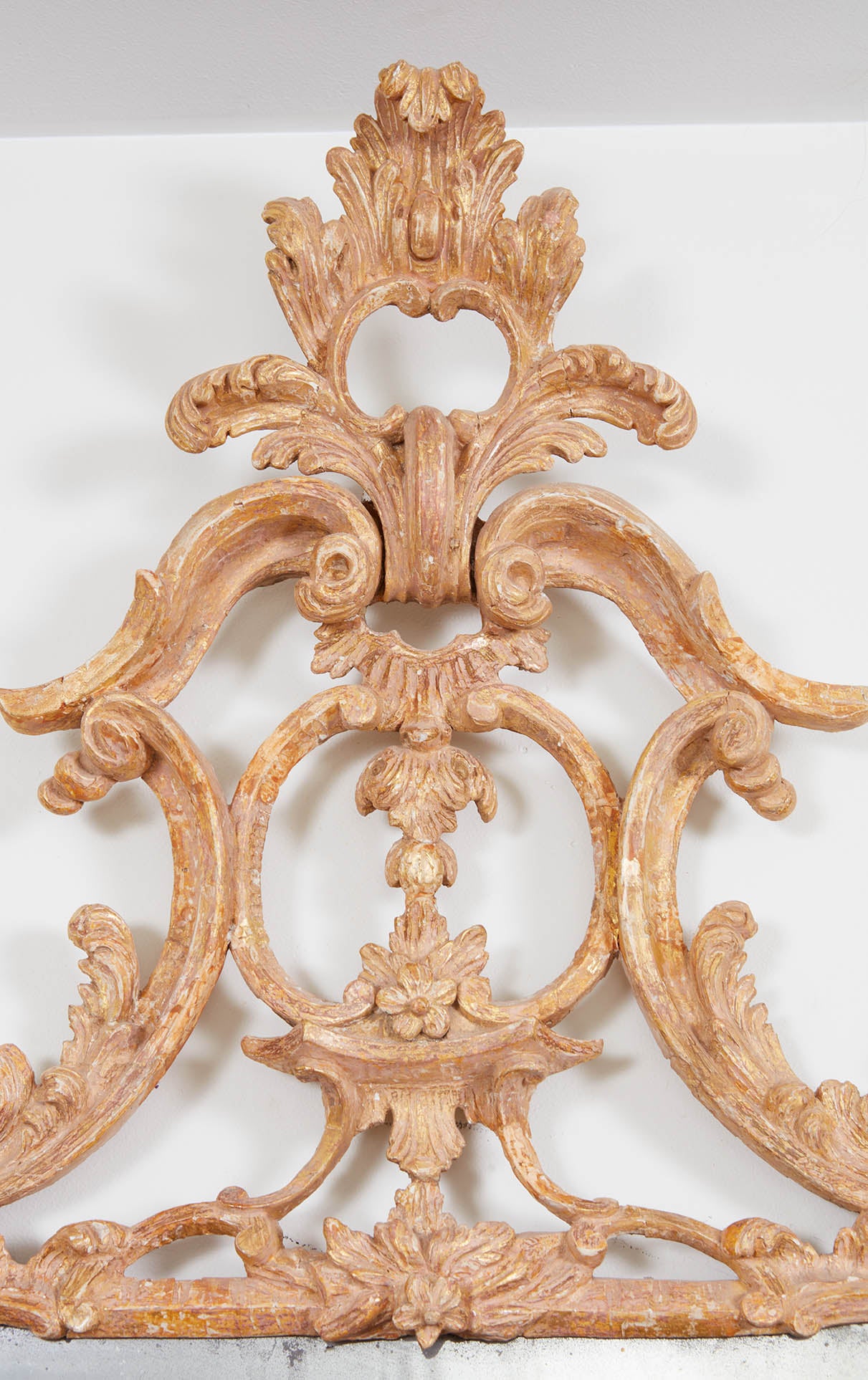 Tall Rococo Giltwood Pier Mirror