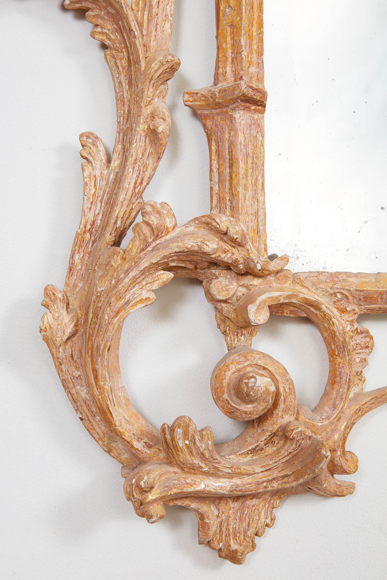 Tall Rococo Giltwood Pier Mirror