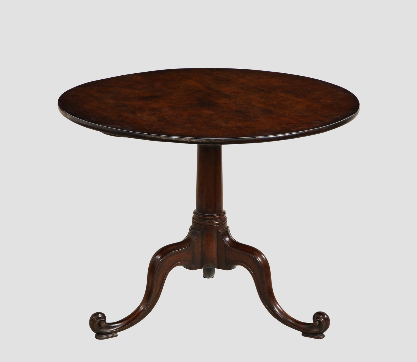 Mahogany Tripod Tea Table in the Manner of Chippendale