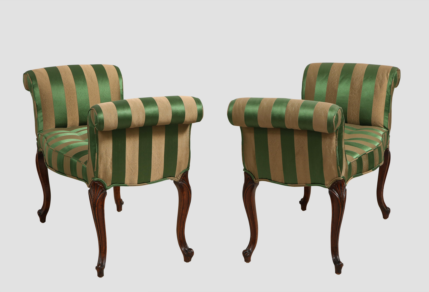 Pair of George III Mahogany Window Benches