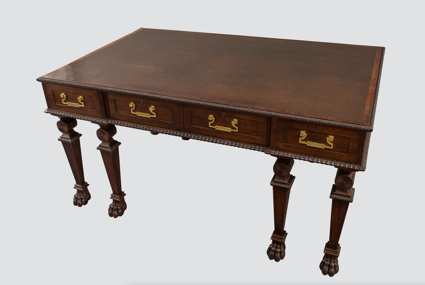 Regency Mahogany Writing Table in the Manner of Thomas Hope