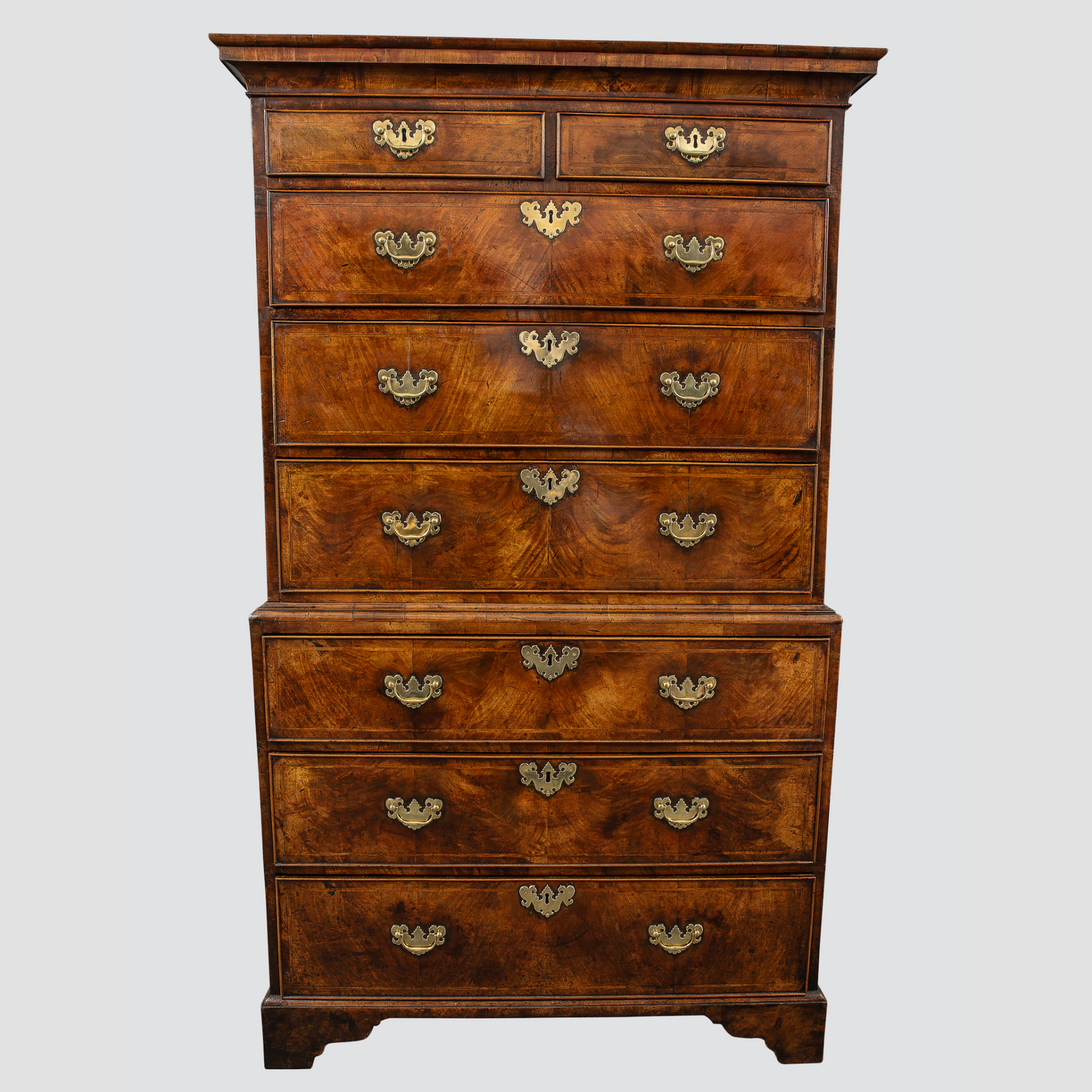 Walnut Chest on Chest