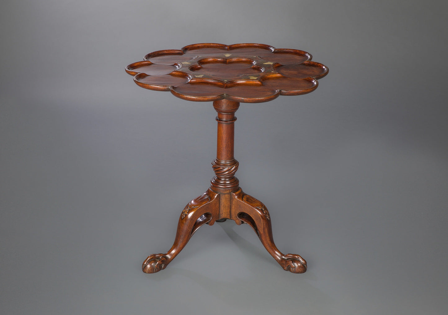 Brass-and-Mother-of-Pearl-Inlaid-Tripod-Table-in-the-Manner-of-Frederick-Hintz-3