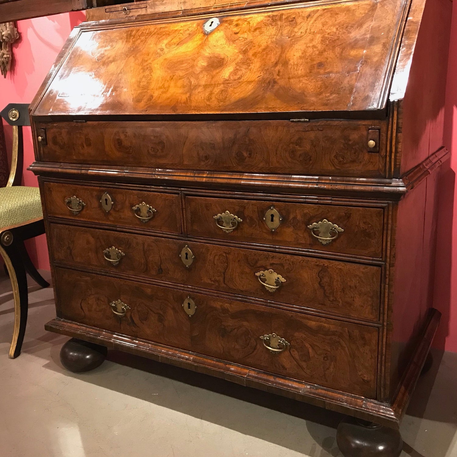 Walnut-Double-Dome-Bureau-Bookcase-5