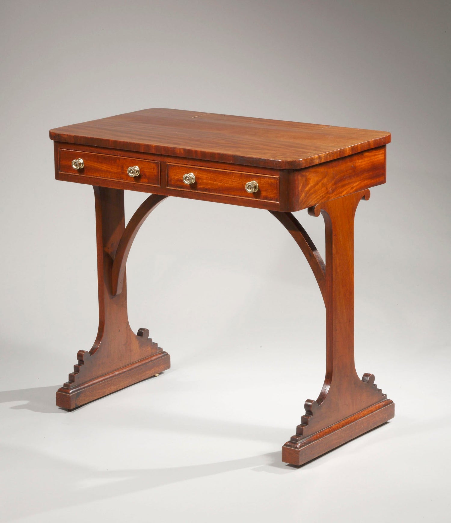 Two-Drawer-Mahogany-Writing-Table