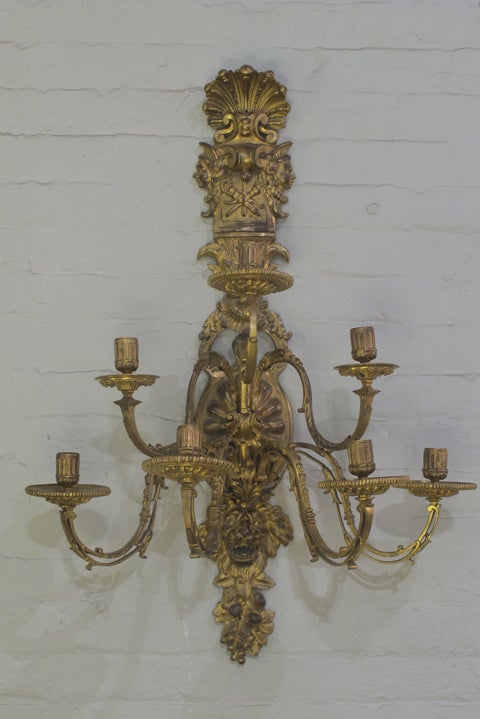 Seven-Arm-Regency-French-Ormolu-Sconce-19th-Century-(Pair)-2