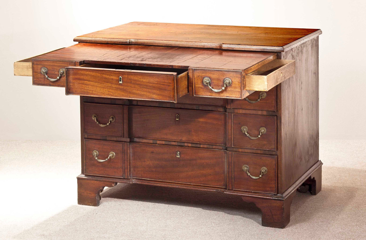 Block-front-chest-of-drawers-with-writing-slides-2