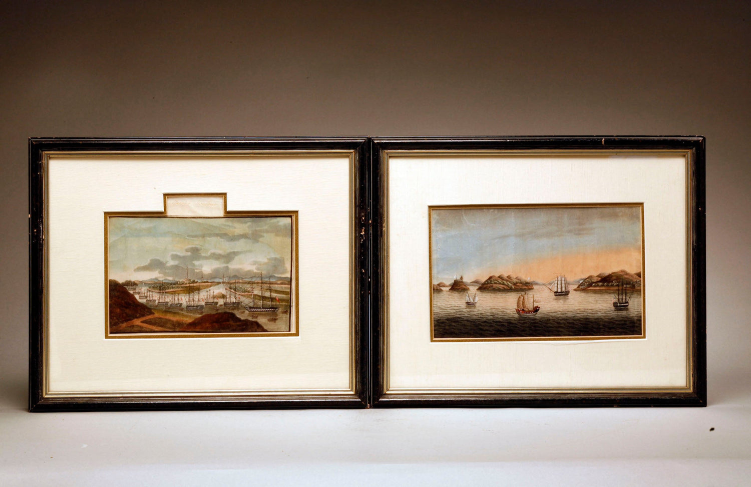 Chinese-Watercolor-Harbor-Scenes