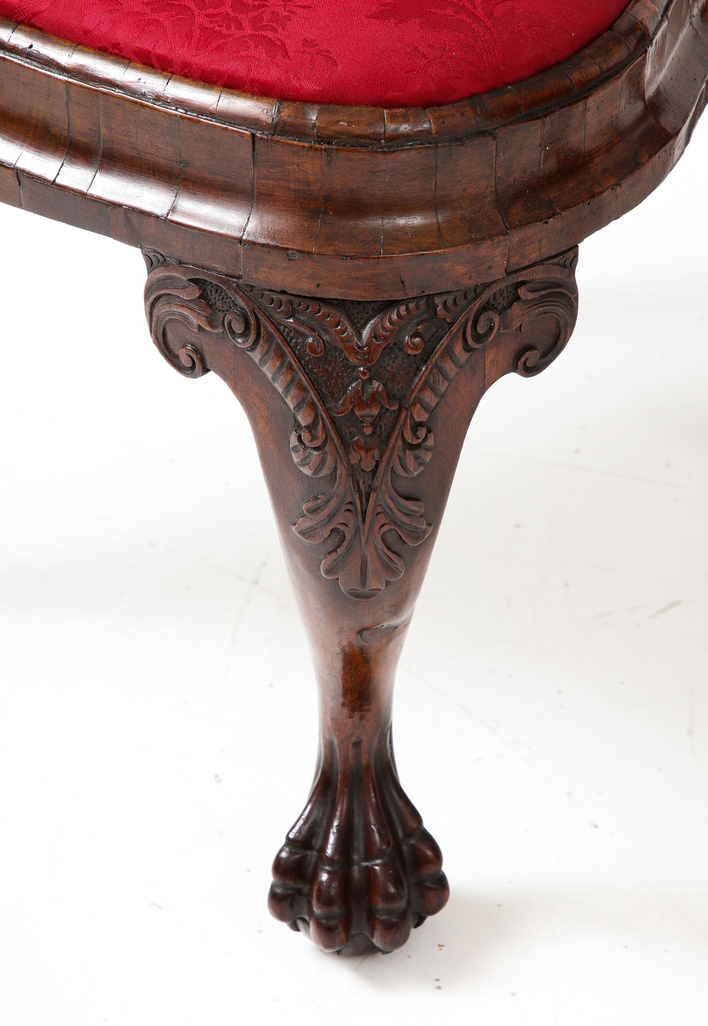 Pair of walnut Anglo-Dutch side chairs circa 1715.