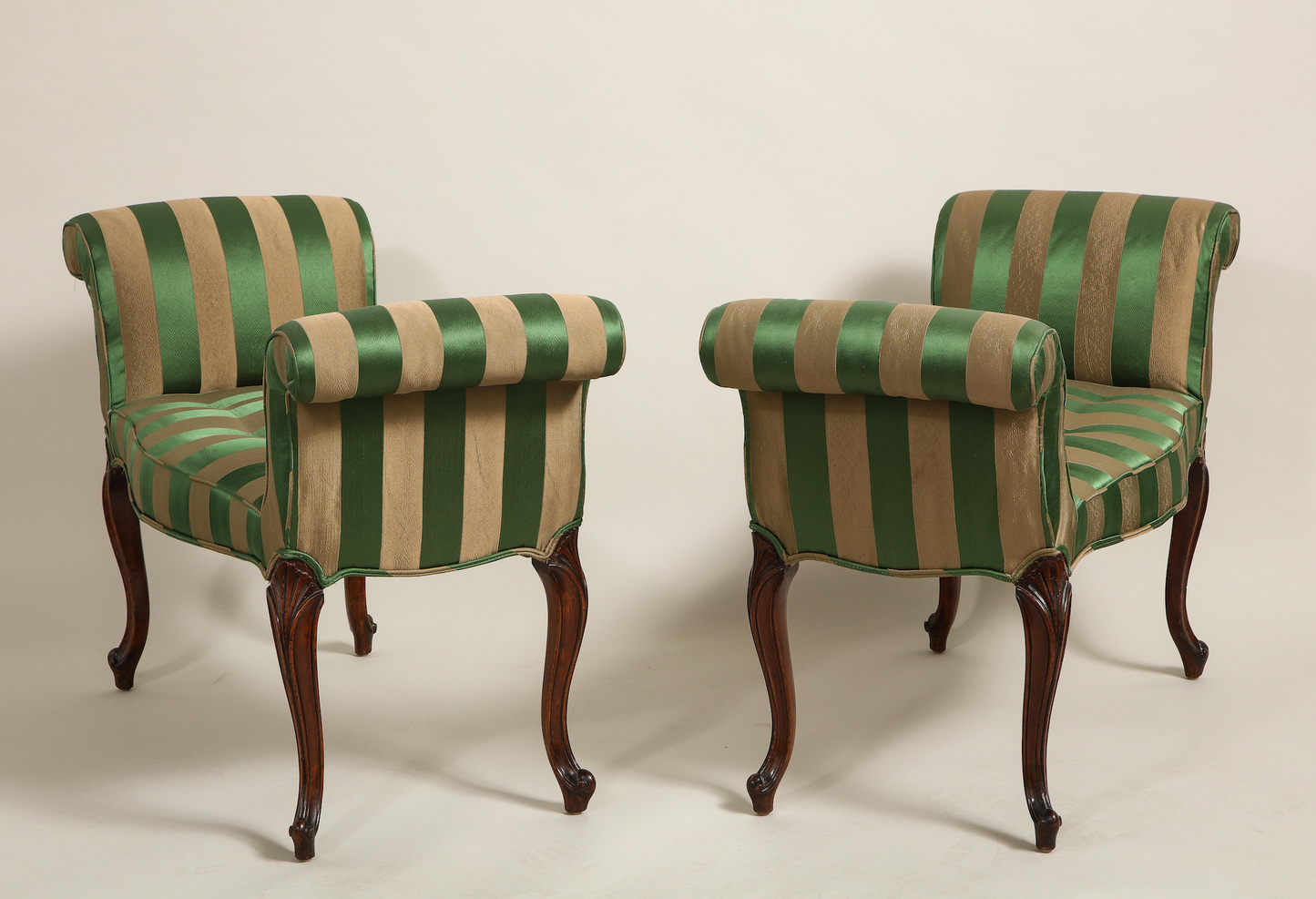 Pair of George III Mahogany Window Benches