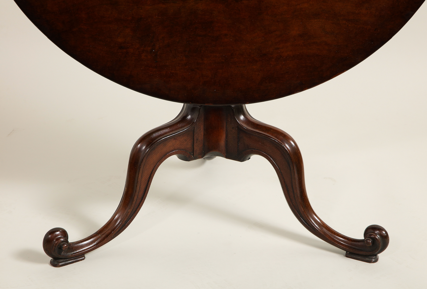 Mahogany Tripod Tea Table in the Manner of Chippendale