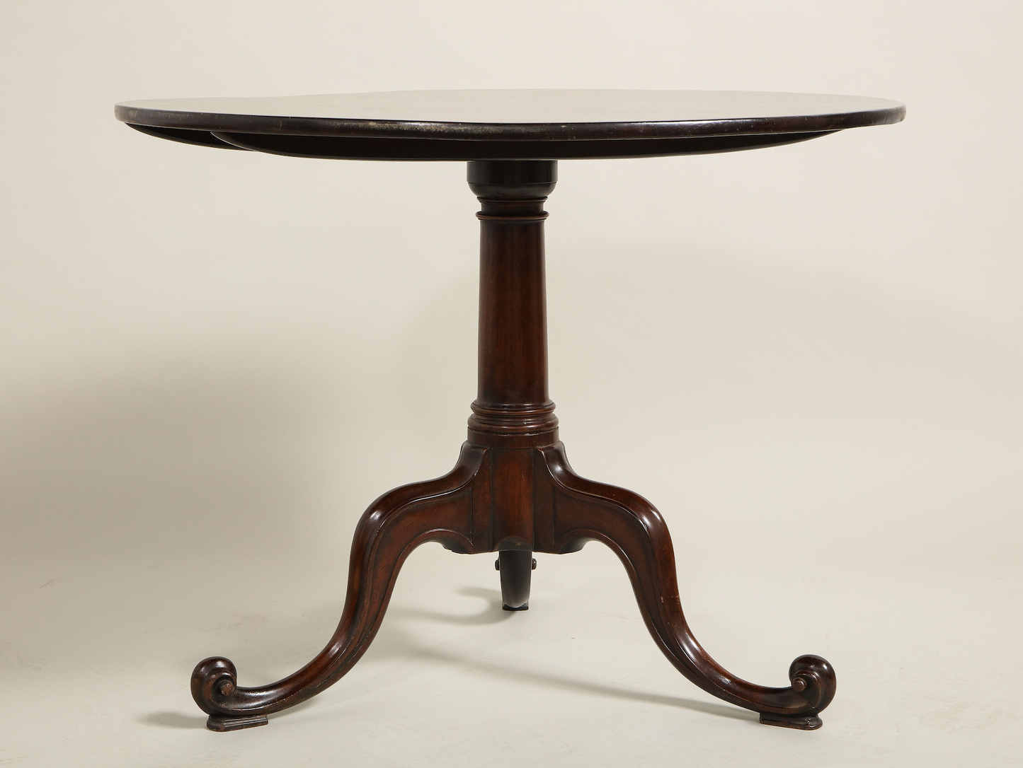 Mahogany Tripod Tea Table in the Manner of Chippendale