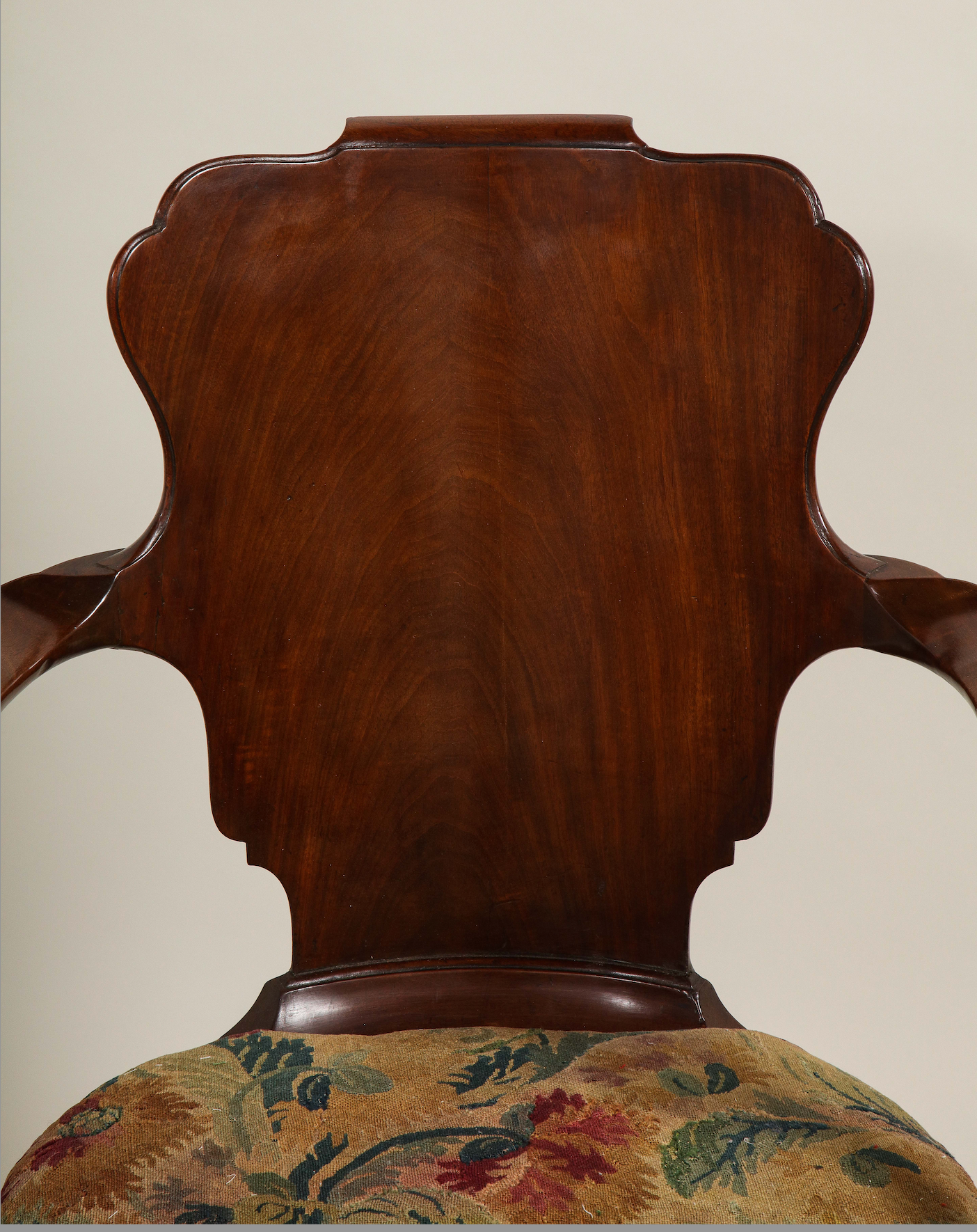 Mahogany Open Armchair Circa 1745