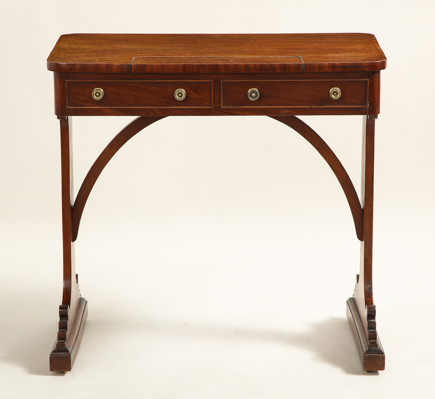Two Drawer Mahogany Writing Table