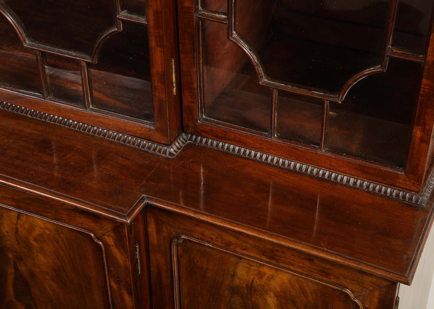 Mahogany Breakfront Bookcase Circa 1755