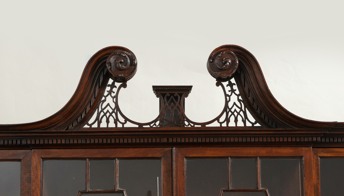 Mahogany Breakfront Bookcase Circa 1755