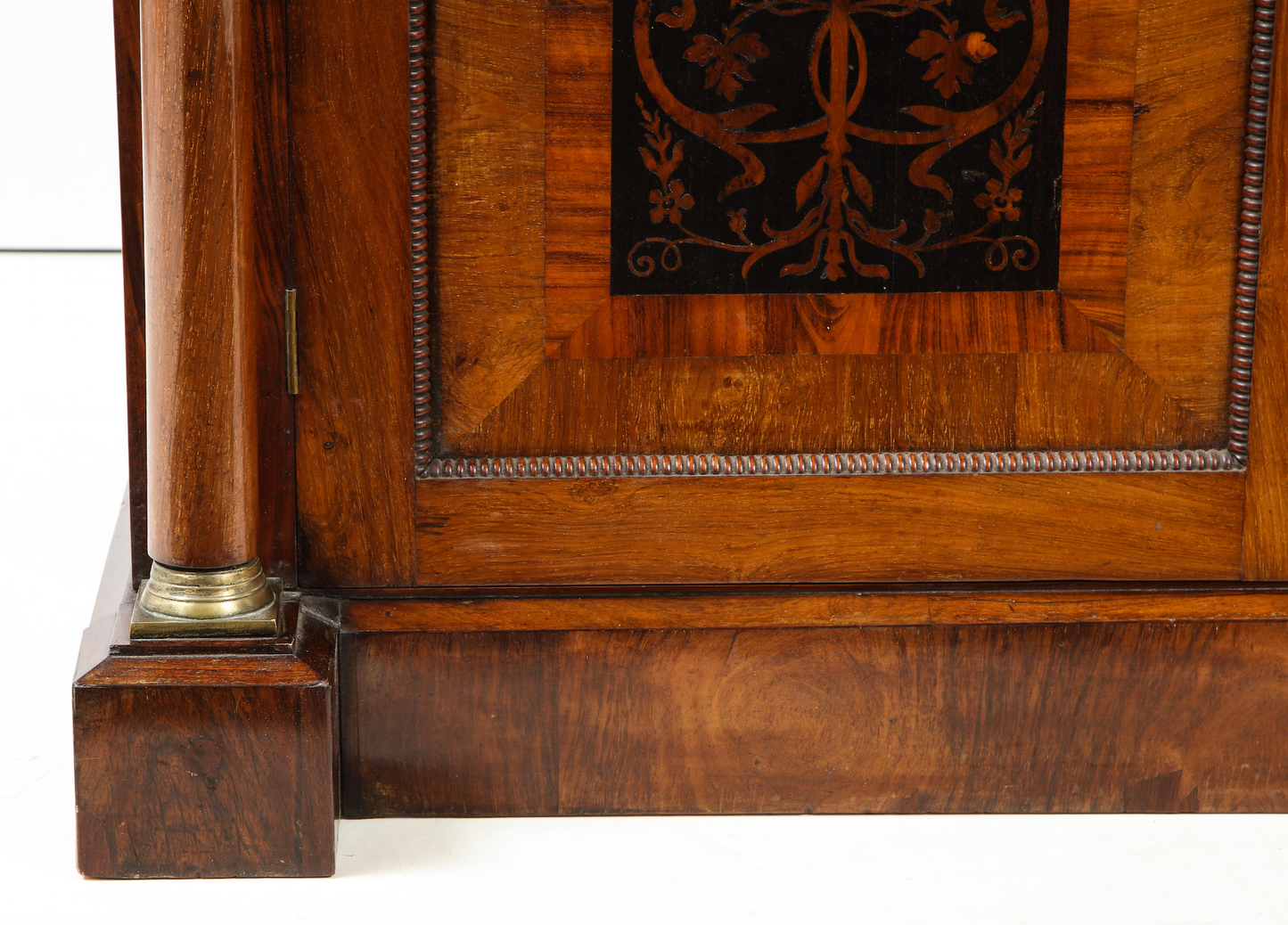 Marble top, Bullock style cabinet circa 1810