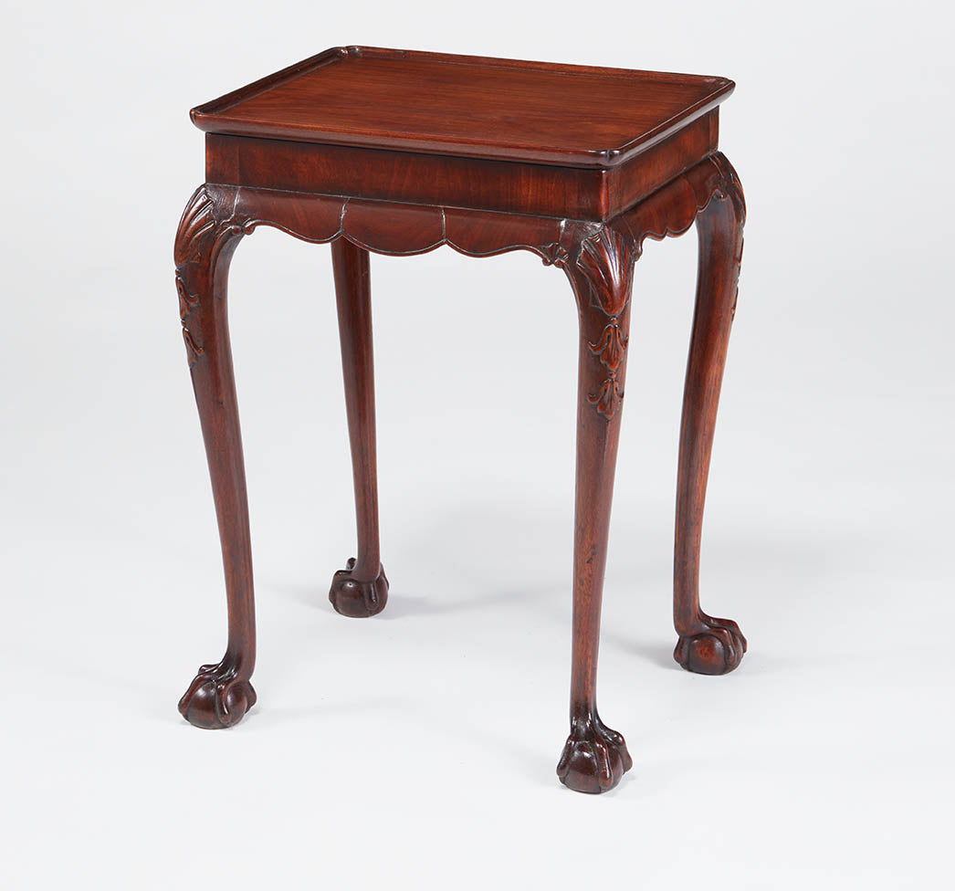 Irish mahogany tray top occasional table circa. 1760