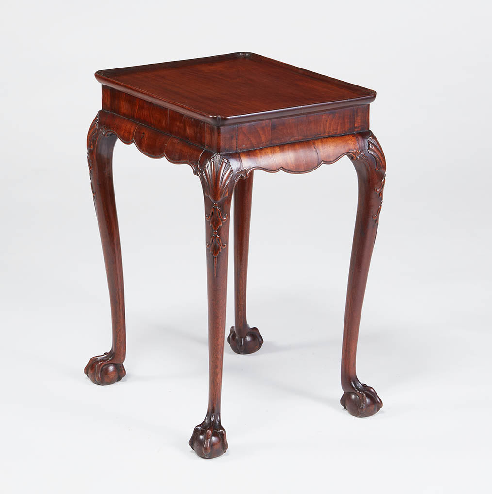 Irish mahogany tray top occasional table circa. 1760