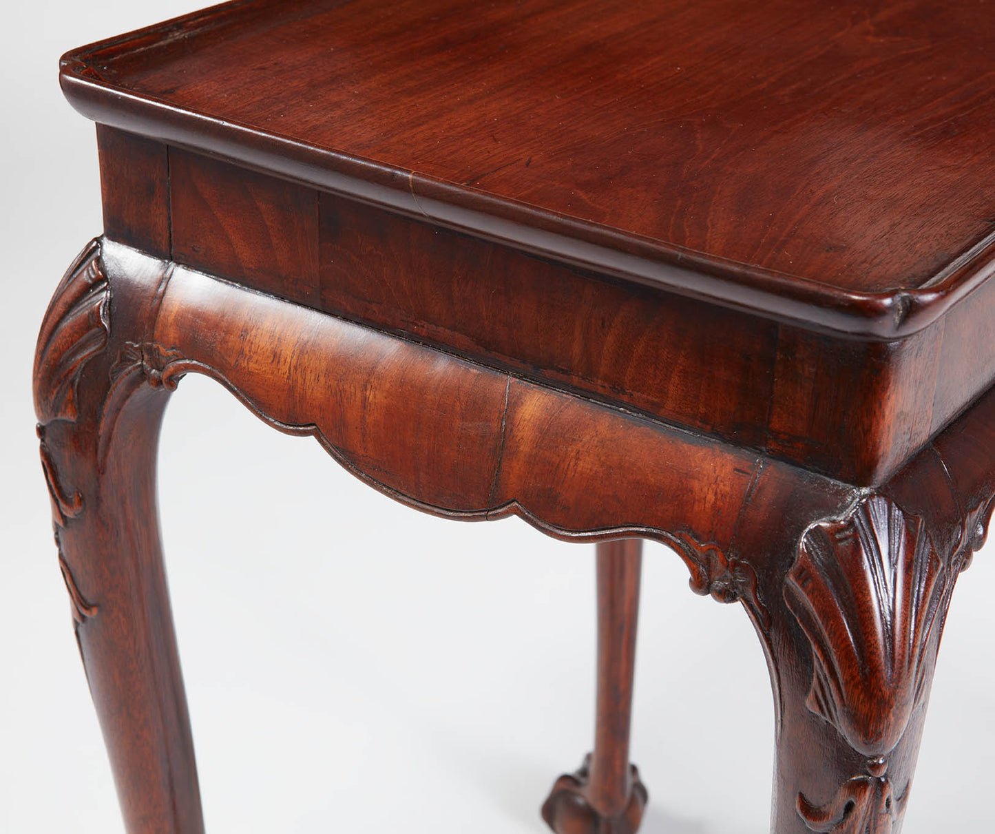 Irish mahogany tray top occasional table circa. 1760