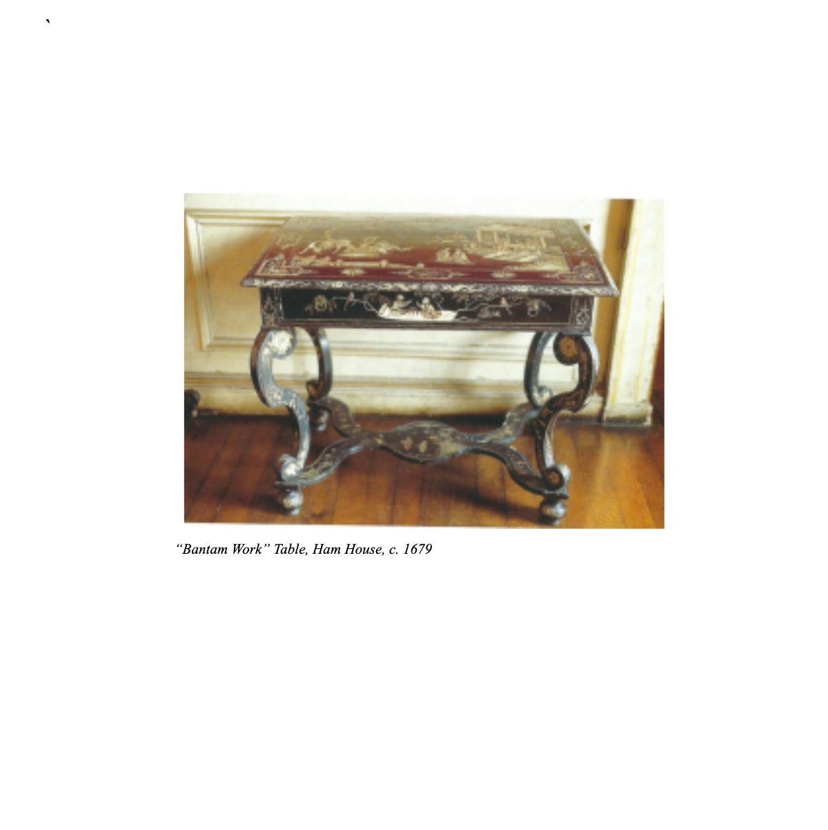 Japanned Center Table