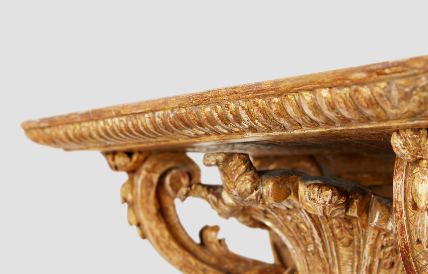 Carved and Gilded Bracket in Style of Daniel Marot