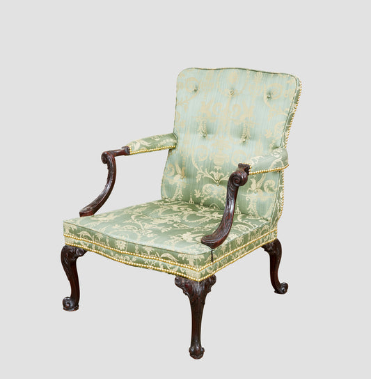 Mahogany Gainsborough Open Armchair