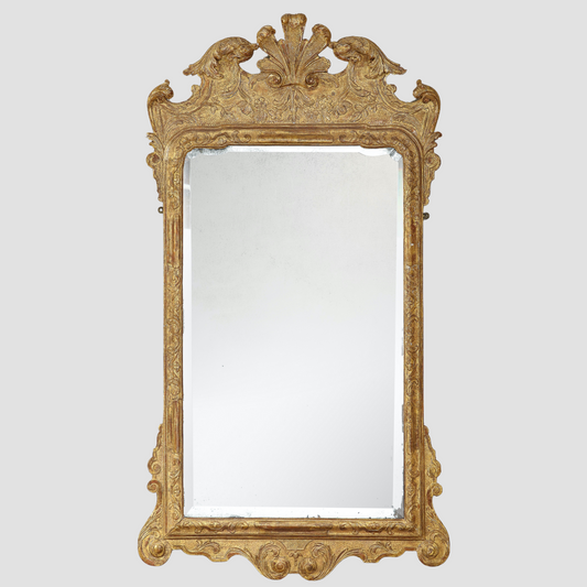 George II Carved Gesso Mirror