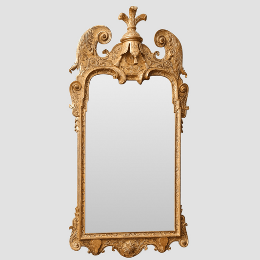 George I Carved and Gilt Mirror in the Manner of Belchier